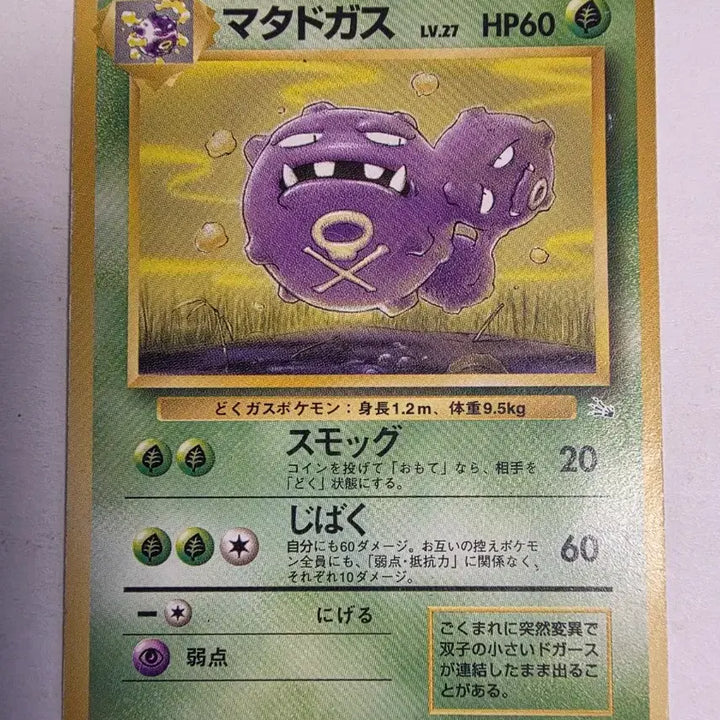 [BUNJANG] Pokemon Card Gastly 1996 Early / 포켓몬카드 1996 초기 또가스