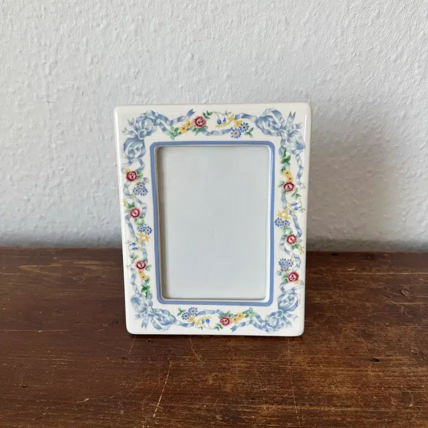 [BUNJANG] German Vintage Ceramic Ribbon Frame / 독일)빈티지 도자기 리본액자