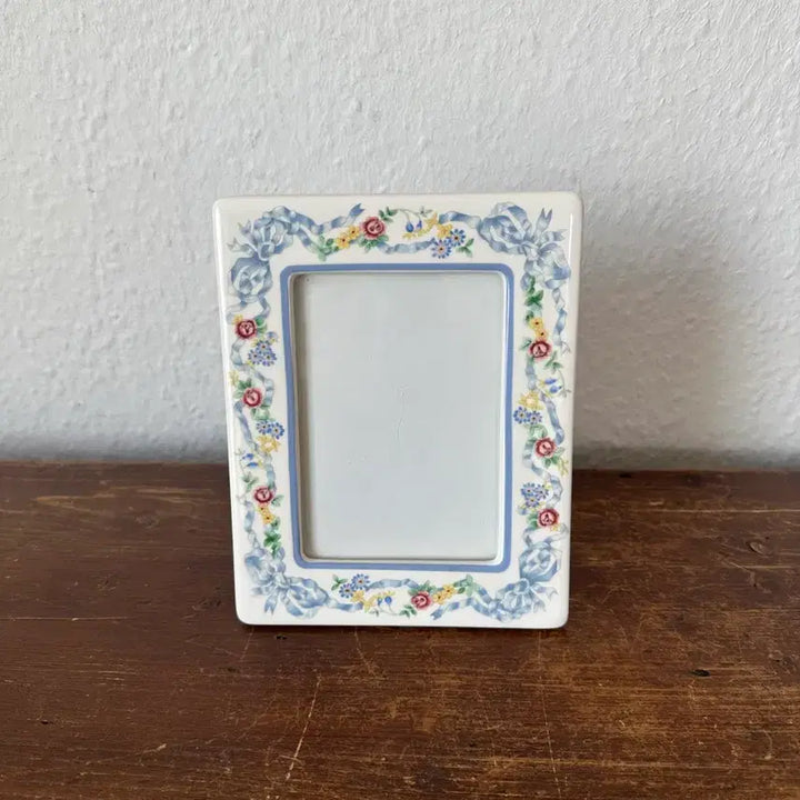 [BUNJANG] German Vintage Ceramic Ribbon Frame / 독일)빈티지 도자기 리본액자