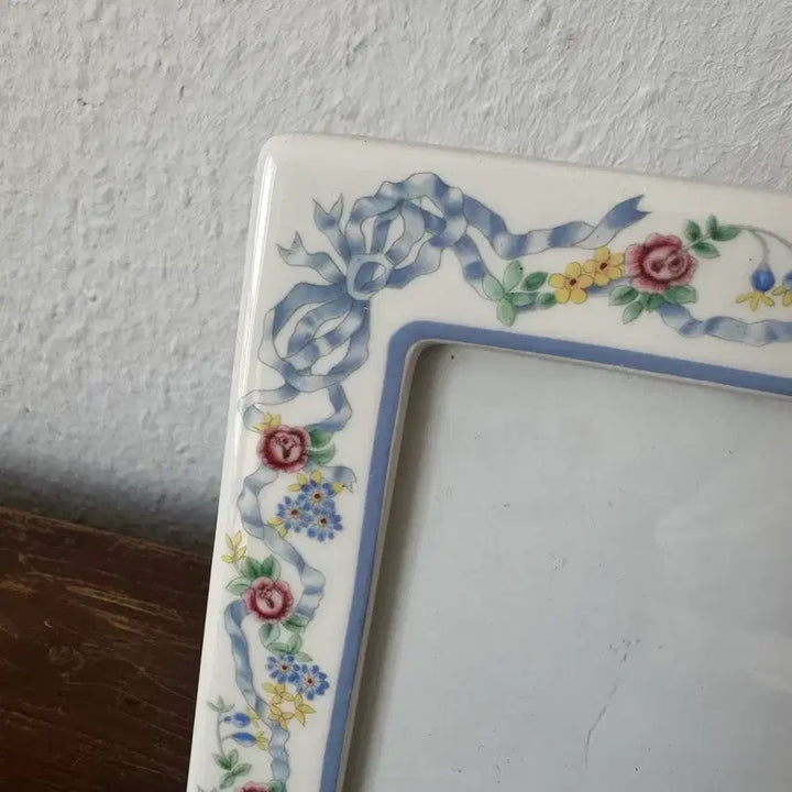 [BUNJANG] German Vintage Ceramic Ribbon Frame / 독일)빈티지 도자기 리본액자