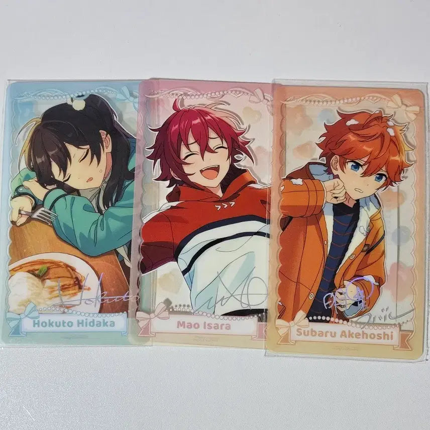[BUNJANG] Ensemble Stars! Hokuto, Mao, Subaru Doshin Chibi Clear Cards Set / 앙스타 호쿠토 마오 스바루 동심 치비 클카