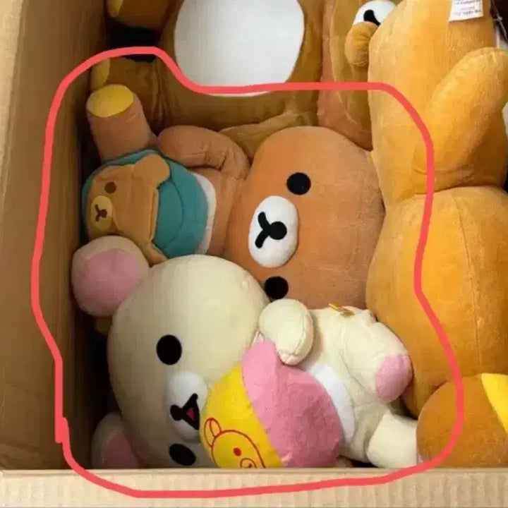 [BUNJANG] Rilakkuma Omurice Doll Bundle Set / 오특 리락쿠마) 고전 리락 코리락 오므라이스 중대형 인형 일괄