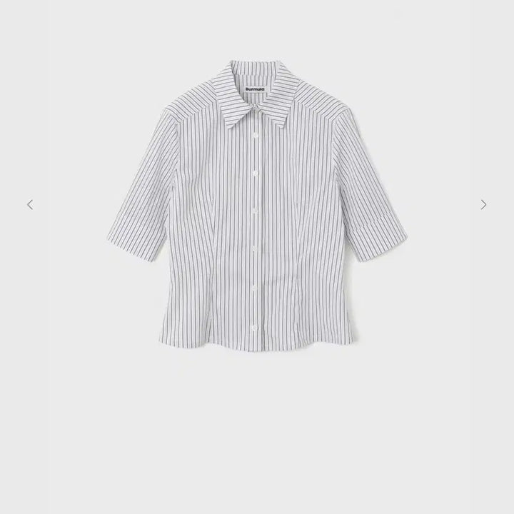 [BUNJANG] Beomula Solid Half Shirt Stripe / (아일릿 착용) 버뮬라 solid half shirt (stripe)