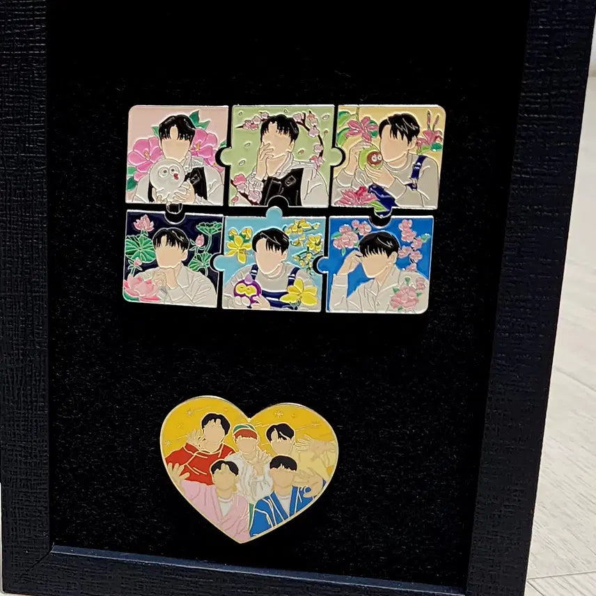 [BUNJANG] Park Jaechan Bundle Set Badge Frame Official Goods / 재찬 박재찬 뱃지 일괄 뱃지액자 포함 공식굿즈