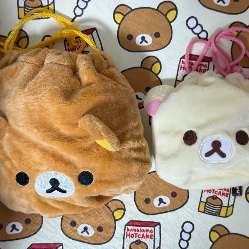 [BUNJANG] Thank You Mart Rilakkuma Drawstring Pouch / 리락쿠마 복조리 파우치 산큐마트 땡큐마트