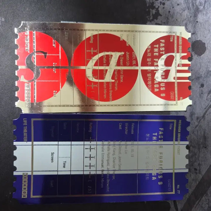 [BUNJANG] Fast &amp; Furious 9 Original Ticket Bundle Set / 분노의 질주9 오리지널 티켓일괄