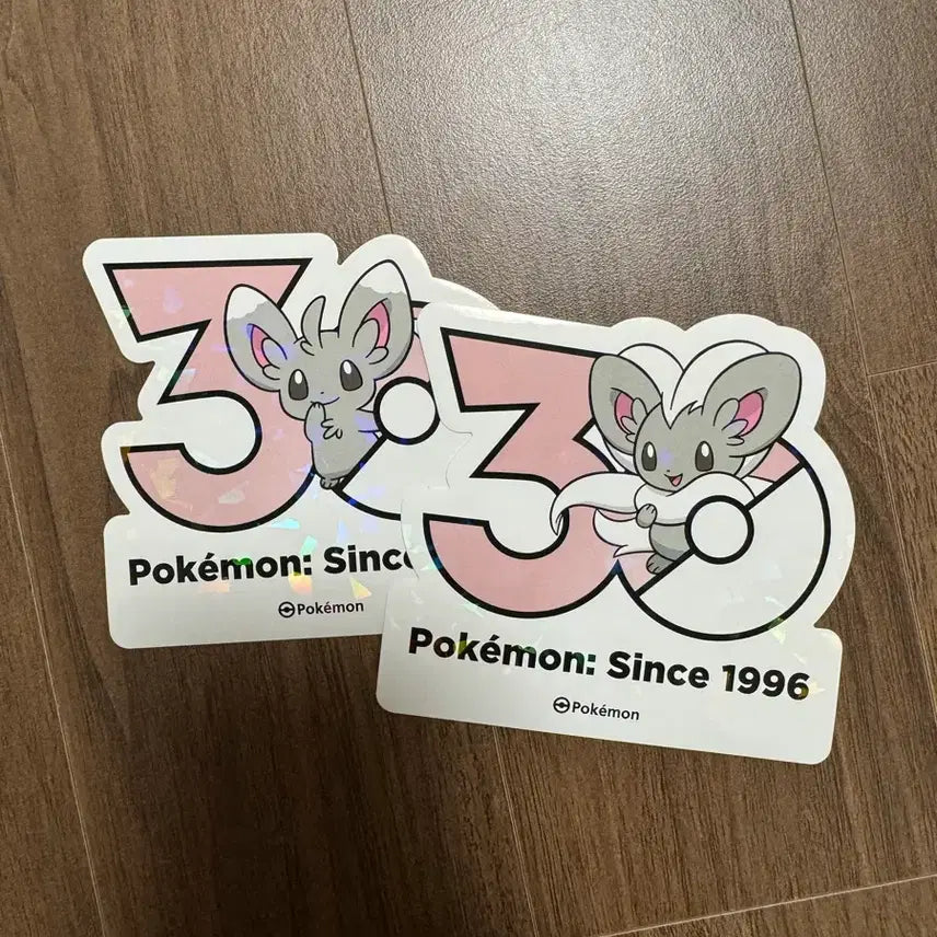 [BUNJANG] Pokemon 30th Anniversary Logo Sticker Chirami Chirachino / 포켓몬 30주년 로고스티커 치라미 치라치노
