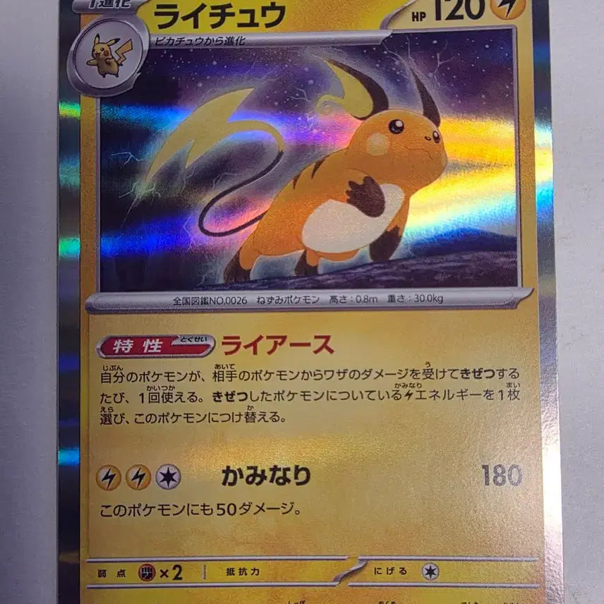 [BUNJANG] Japanese Edition Raichu Pokemon Card / 포켓몬카드 일판 라이츄