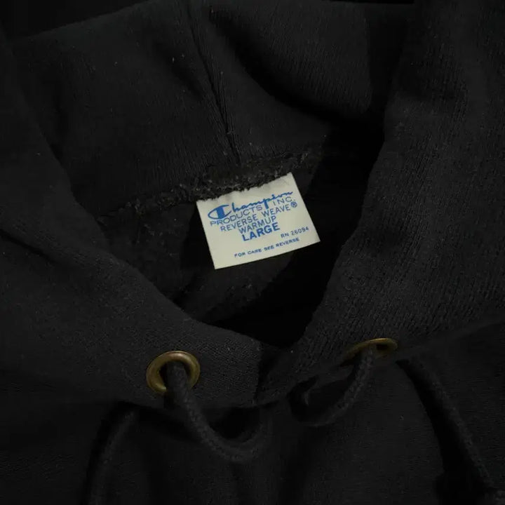 [BUNJANG] Champion Reverse Weave Hoodie Black / [Champion] 챔피온 리버스위브 후드티 블랙 색상