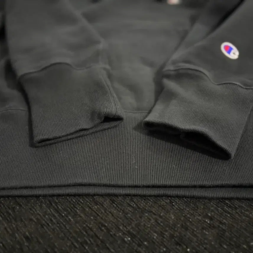 [BUNJANG] Champion Reverse Weave Hoodie Black / [Champion] 챔피온 리버스위브 후드티 블랙 색상