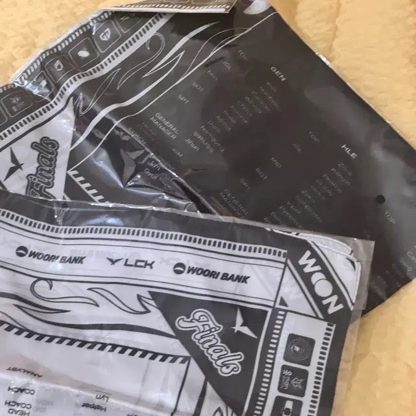 [BUNJANG] LCK 25th Anniversary Finals Woori Bank Bandana &amp; Gym Sack Bundle Set / LCK 25 결승 Final 우리은행 반다나 / 짐색 양도 판매