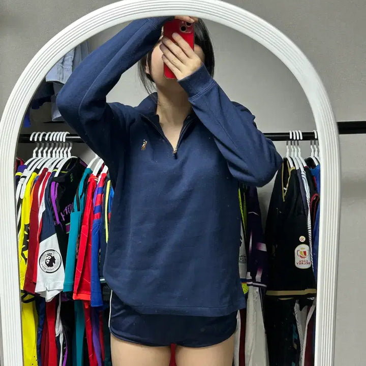 [SOLD OUT] 폴로 네이비 집업 맨투맨