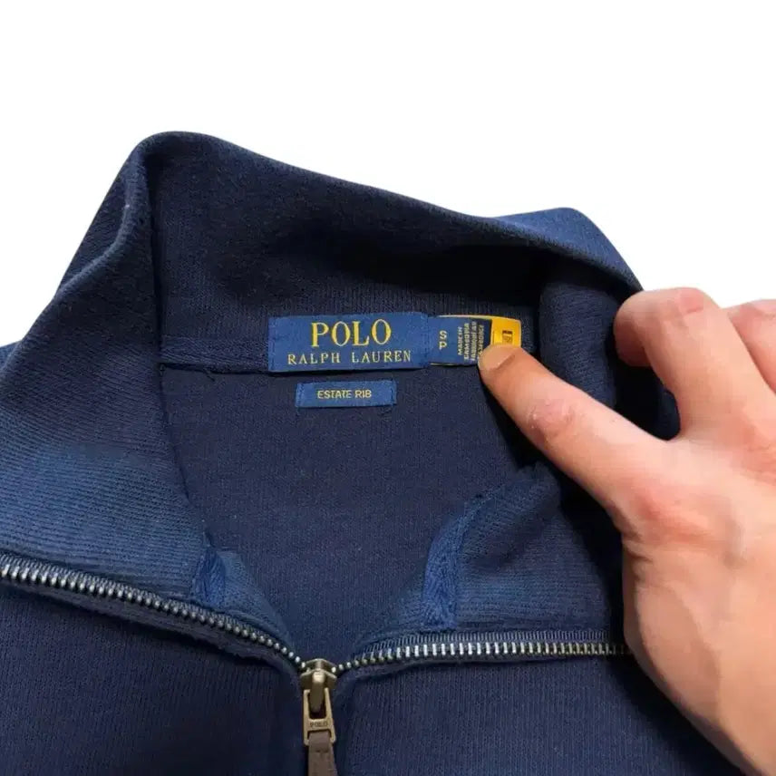 [SOLD OUT] 폴로 네이비 집업 맨투맨