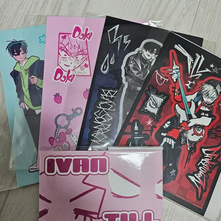 [BUNJANG] AESTHYVAN TILL Sticker Photocard Set Bundle / 에이스테 이반틸 스티커 포카세트 일괄판매