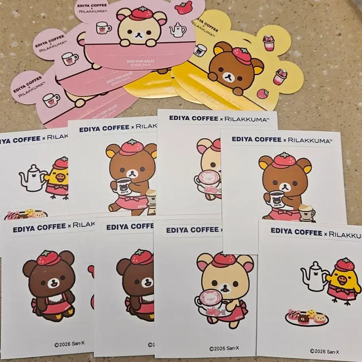[BUNJANG] Rilakkuma Ttibu-seal Stickers (18pcs) / 리락쿠마 띠부씰