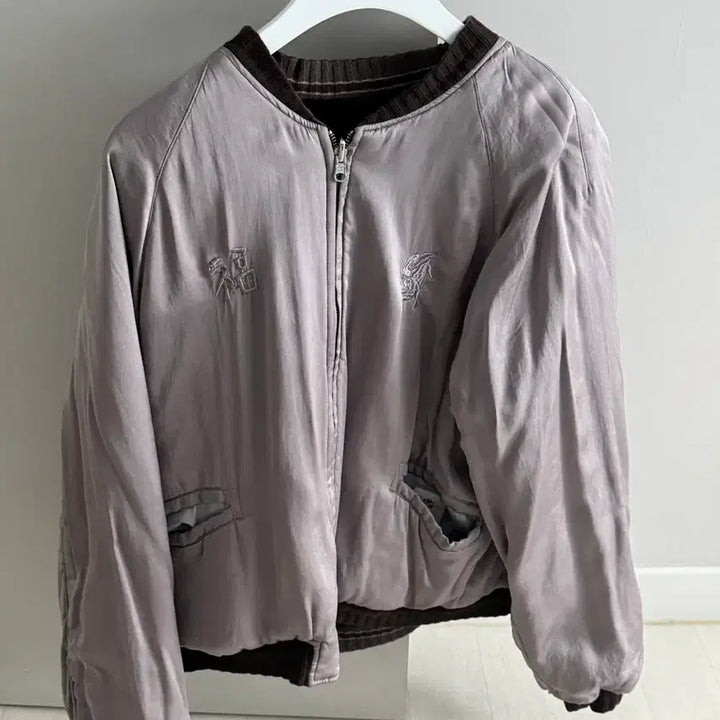 [BUNJANG] Polyteru Daegu Souvenir Velvet Reversible Jacket Black / [2] 폴리테루 대구 수베니어 벨벳 리버시블 블랙