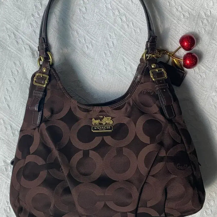 [BUNJANG] Coach Chocolate Brown Shoulder Bag / Coach 초코브라운 숄더백