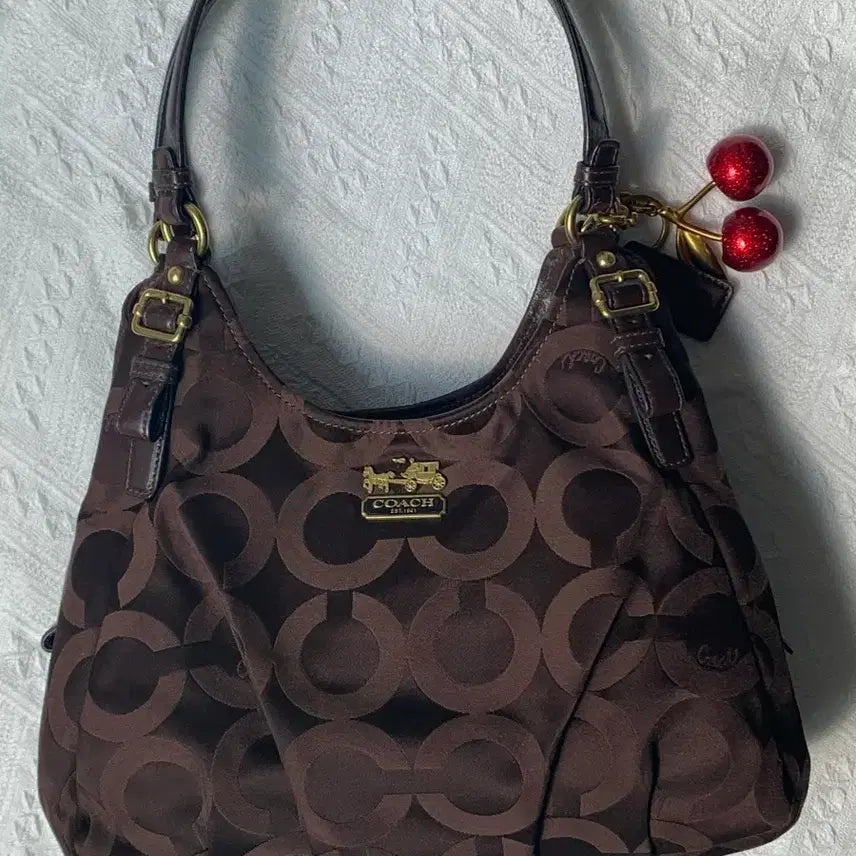 [BUNJANG] Coach Chocolate Brown Shoulder Bag / Coach 초코브라운 숄더백