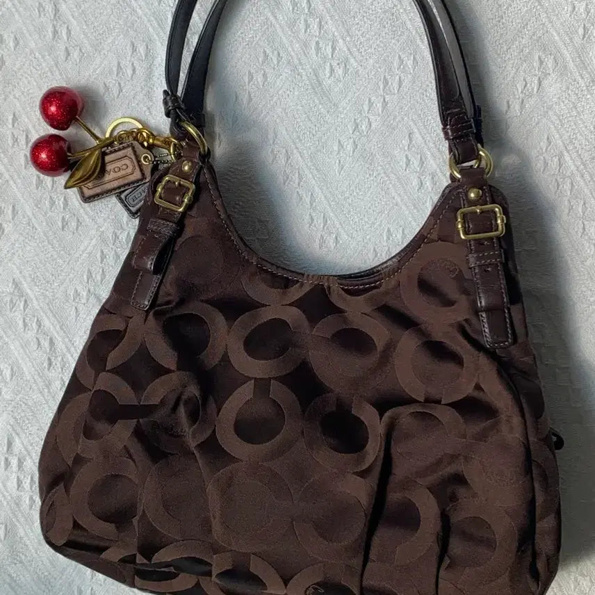 [BUNJANG] Coach Chocolate Brown Shoulder Bag / Coach 초코브라운 숄더백
