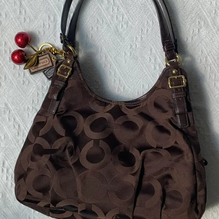 [BUNJANG] Coach Chocolate Brown Shoulder Bag / Coach 초코브라운 숄더백