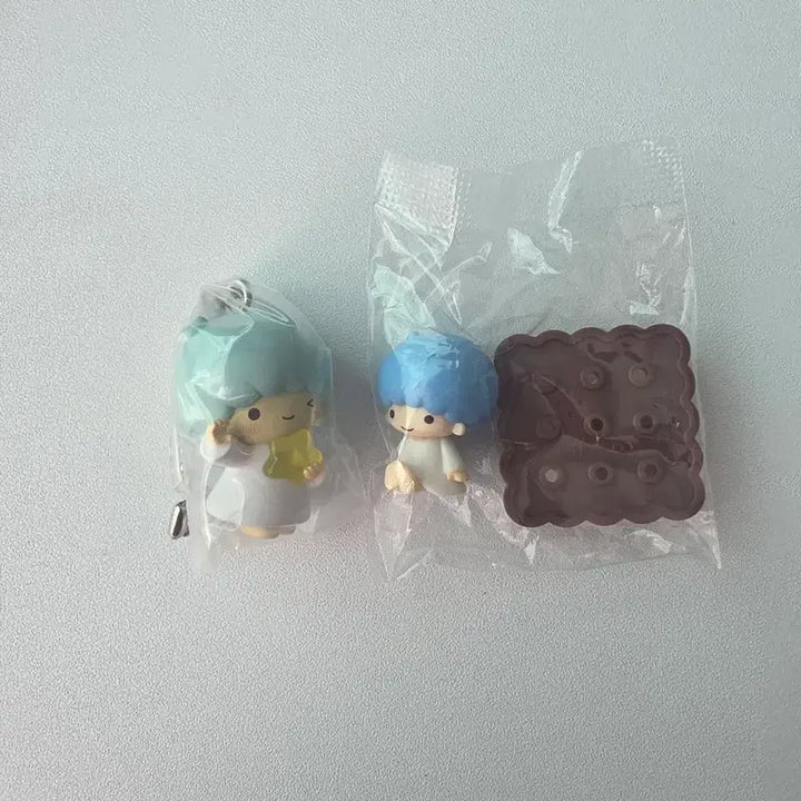 [BUNJANG] Sanrio Little Twin Stars Kiki Gashapon &amp; Shokugan Set / 산리오 리틀트윈스타 키키 가챠 식완세트