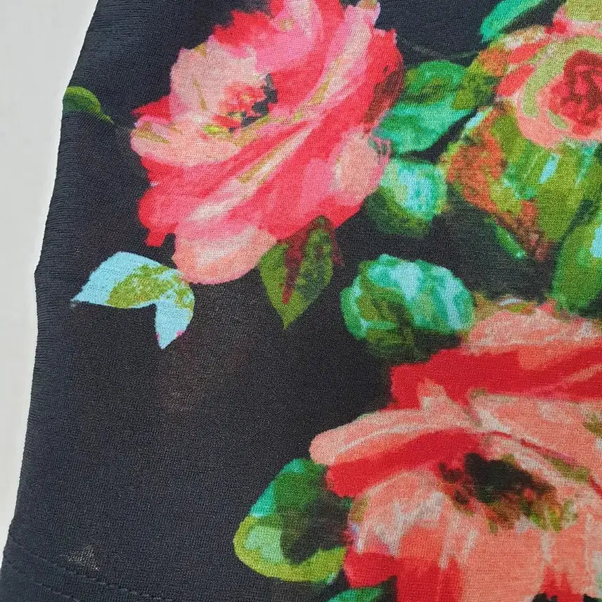 [BUNJANG] Banding Flower Skirt (Size 55/S) / 새것 밴딩 플라워 치마 55 S