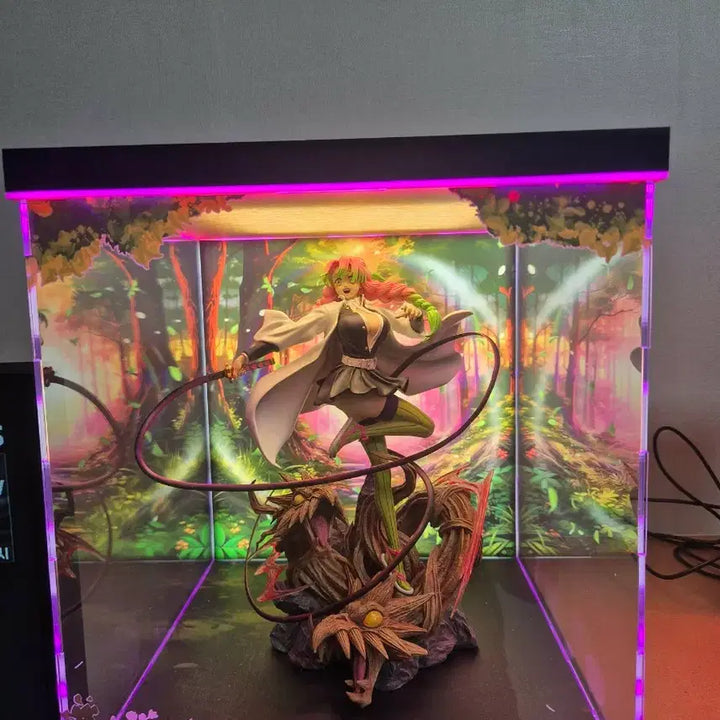 [BUNJANG] Kanroji Mitsuri Resin Figure with Display Cabinet / 귀멸의칼날 미츠리 레진 피규어 + 장식장