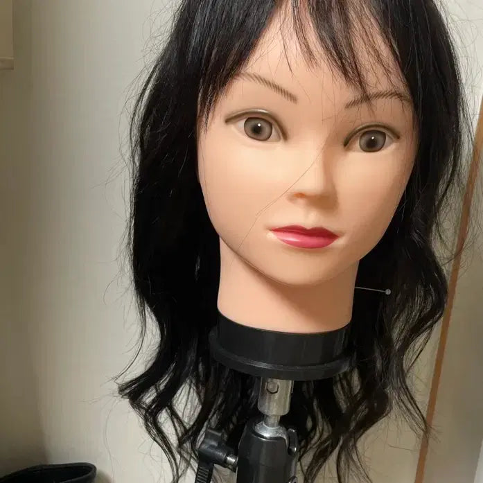 [BUNJANG] Medium Length Layered Human Hair Wig / 미디움길이 어깨선 레이어 항암 가발 인모