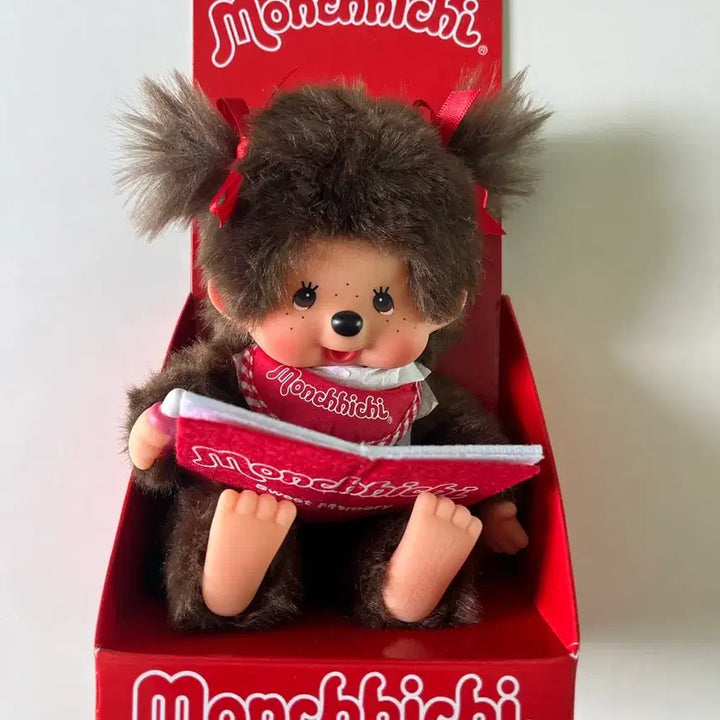 [BUNJANG] Monchhichi Reading Book Monchhichi / 책 읽는 양갈래 몬치치