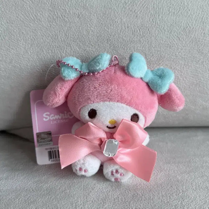[BUNJANG] Sanrio My Melody Pink Ribbon Keyring / 산리오 마이멜로디 핑크 키링
