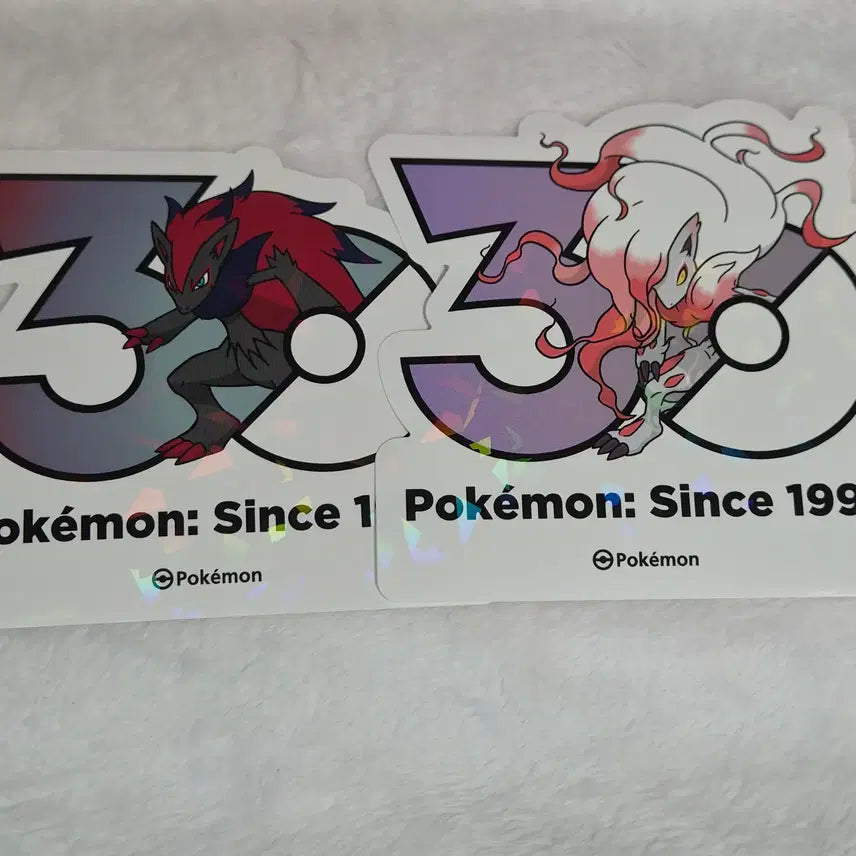 [BUNJANG] Pokemon 30th Anniversary Logo Sticker Zoroark / 포켓몬 30주년 로고 스티커 조로아크 판매합니다.