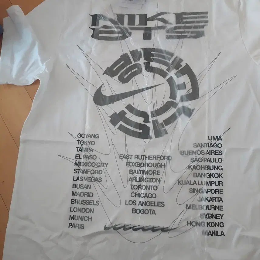 [BUNJANG] Nike BTS Collaboration White T-Shirt XL / nike BTSㅡL 흰색 반팔 새상품