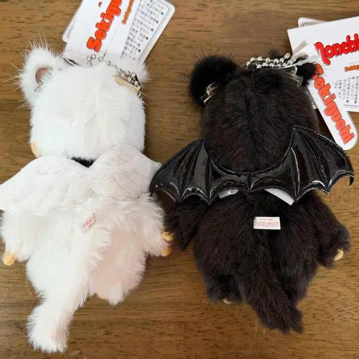 [BUNJANG] Monchhichi Angel Devil Mascot Keychain Set / 몬치치 천사악마 마스코트 키링