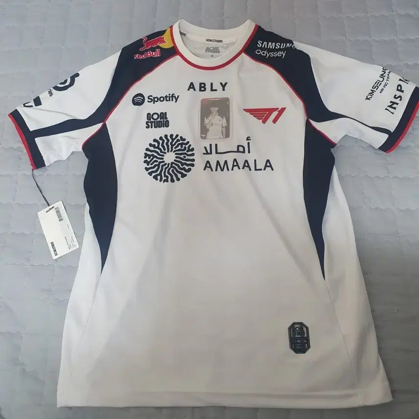 [BUNJANG] T1 Faker 26th Anniversary Commemorative Uniform Jersey (Size M) / [Ver.1] T1 2026 유니폼 져지 페이커 마킹 M사이즈+포토카드