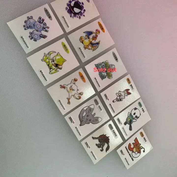 [BUNJANG] Pokemon Sticker Bundle Set / 포켓몬 띠부씰 일괄판매 (리자몽, 고오스, 수댕이,30주년 등)