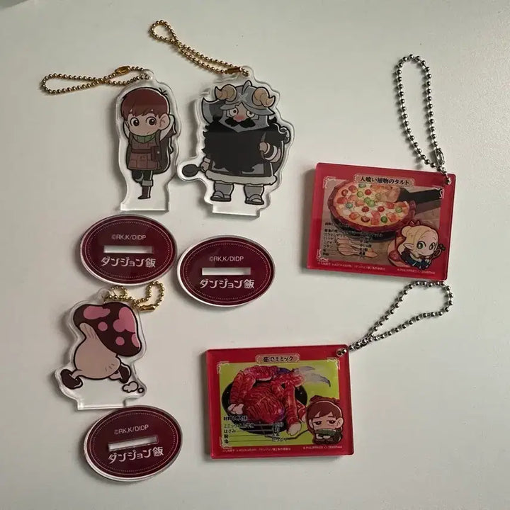 [BUNJANG] Dungeon Meshi Marcille / Chilchuck / Senshi / Walking Mushroom Acrylic Charm &amp; Stand Bundle Set / 던전밥 마르실 칠책 센시 걷는버섯 아크릴키링 아크릴스탠드 일괄