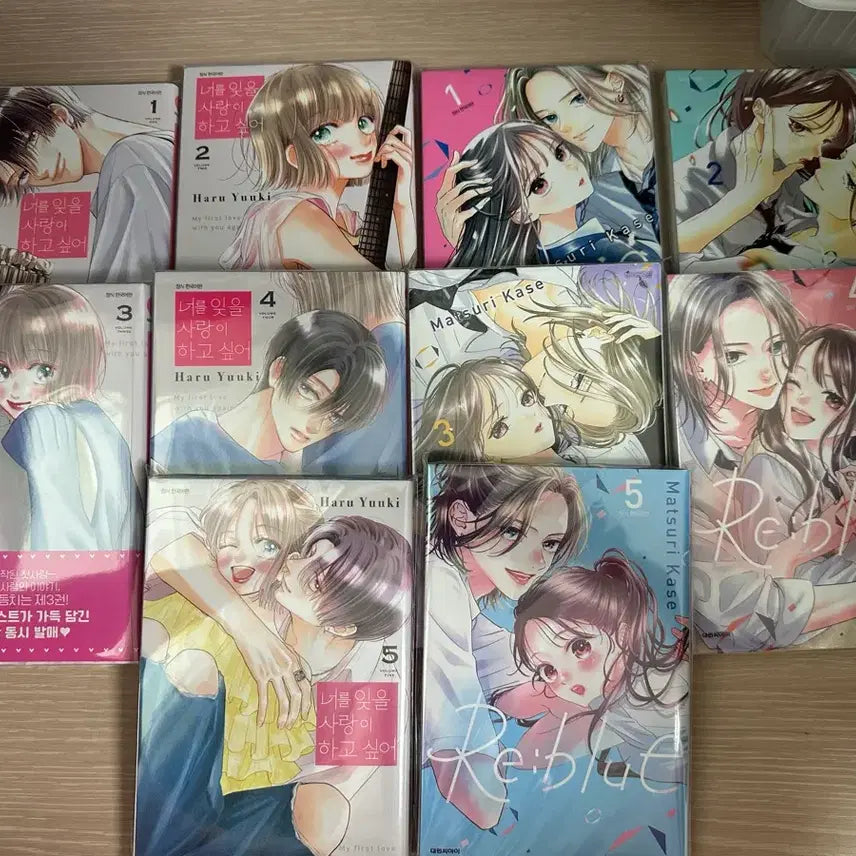 [BUNJANG] Reblue Complete Set Volumes 1-5 / 너를 잊을 사랑이 하고 싶어, 리블루 1~5권
