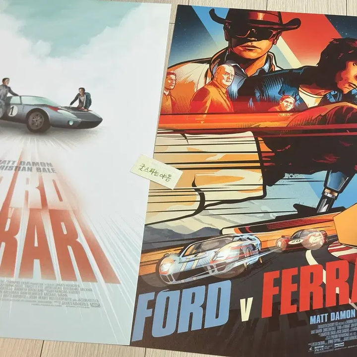 [BUNJANG] Ford v Ferrari (2019) Special Edition A3 Poster Set / [2종일괄2019한정판]영화 포드v페라리 스페셜 포스터(A3)