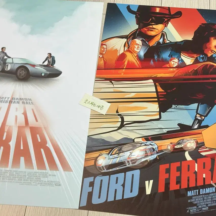 [BUNJANG] Ford v Ferrari (2019) Special Edition A3 Poster Set / [2종일괄2019한정판]영화 포드v페라리 스페셜 포스터(A3)