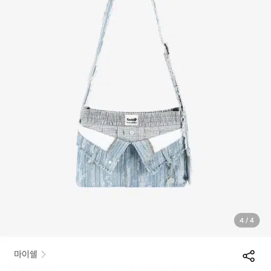 [BUNJANG] Mayshell Denim Shoulder Bag / 마이쉘 데님 가방