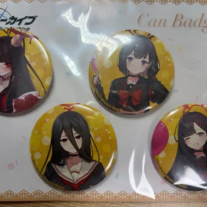 [BUNJANG] Blue Archive Disciplinary Committee Tsutsugi Hasumi Ichika Mashiro 3rd Anniversary Can Badge Set / 블루아카이브 정의실현부 츠루기 하스미 이치카 마시로 뱃지 일괄 세트