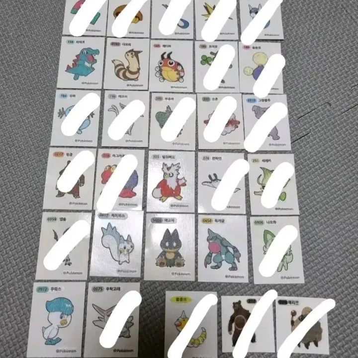 [BUNJANG] Pokemon Stickers / 포켓몬 띠부씰 판매(개당 천원)