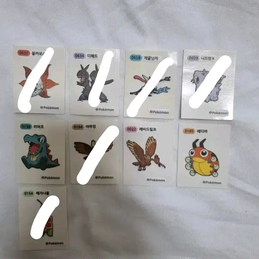 [BUNJANG] Pokemon Stickers / 포켓몬 띠부씰 판매(개당 천원)