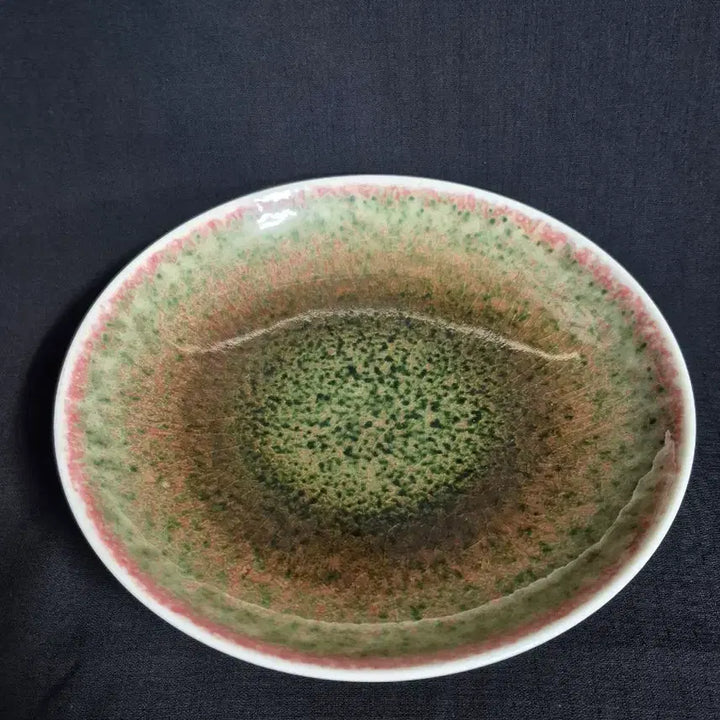 [BUNJANG] Kang Du Hong Celadon Glazed Jun Ware Dish / 중국도자기  강두홍 녹유 균요 반 접시