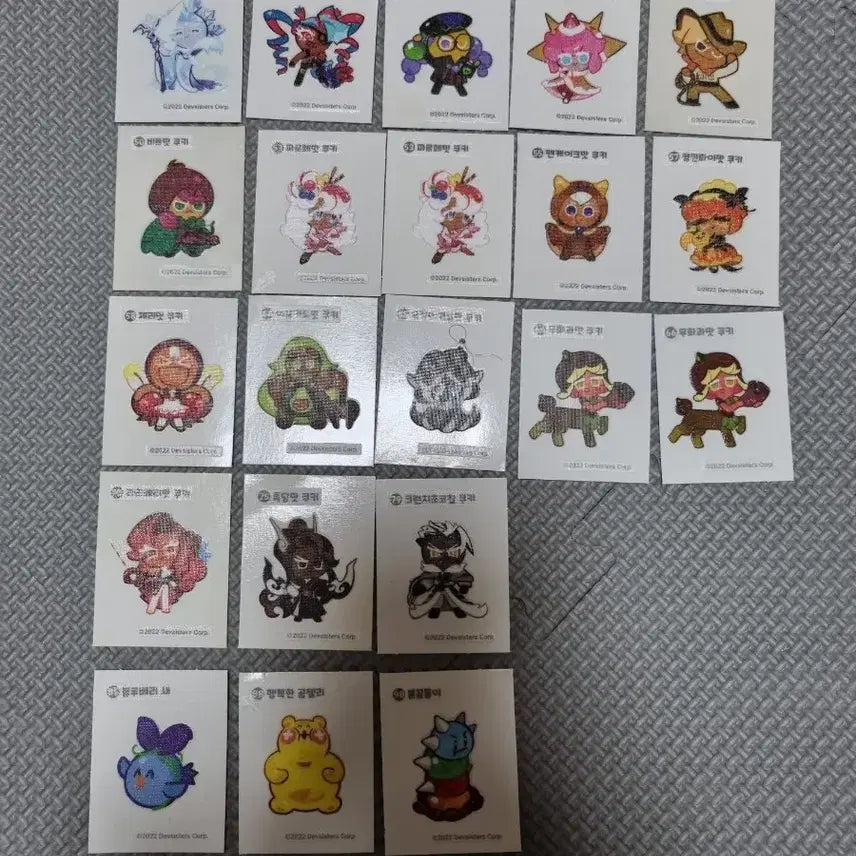 [BUNJANG] Cookie Run Sticker Set / 쿠키런 띠부씰 판매(개당 천원)