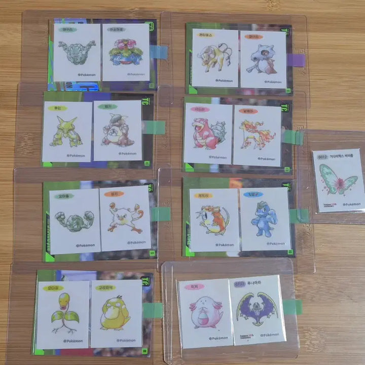 [BUNJANG] Pokemon Stickers Bundle Set (Artwork, Regular) / 일괄) 포켓몬스터 띠부씰 판매 (아트워크, 일반)
