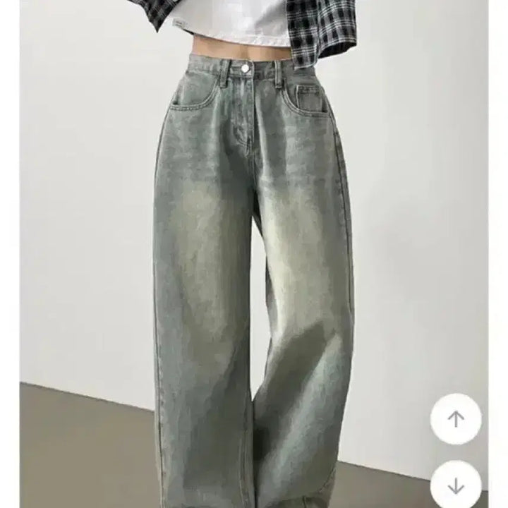 [BUNJANG] Gracy Vintage Wide Pants (M, Short) / 그레이시 빈티지 통바지