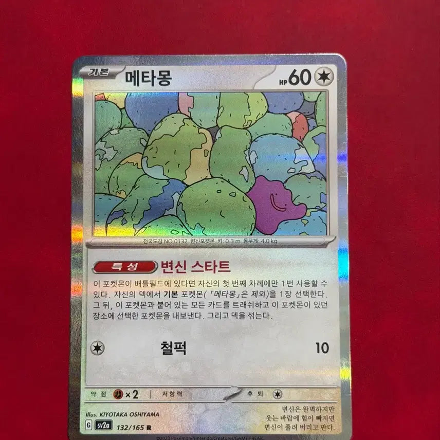 [BUNJANG] Pokemon Card 151 Metamon, Mewtwo Bundle Set / 귀여운 포켓몬 홀로 카드 151 메타몽, 뮤츠 2장 일괄