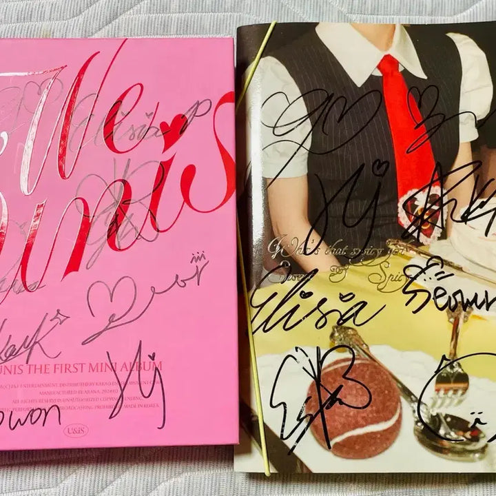 [BUNJANG] UNIS 1st Mini Album Autographed Set / 유니스 UNIS 친필싸인 앨범 2종세트 비매