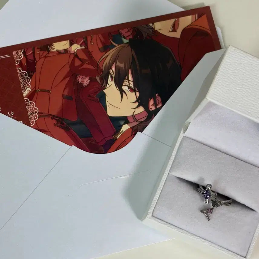 [SOLD OUT] [BUNJANG] Ensemble Stars Rei Sakuma Chinese Server 5th Anniversary Ring &amp; Postcard Set / 앙스타 사쿠마 레이 중스타 5주년 반지 엽서